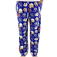 Men's Colorful Patterned Soft Jersey Knit Pajama Lounge Pant Bottoms