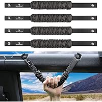 SEVEN SPARTA 4 Pack Roll Bar Grab Handles Compatible with Ford Bronco 2021 2022 2023 2024 2/4 Door, Paracord Grip Handle, Replacement for Bronco Interior Accessories (Not Compatible with Bronco Sport)