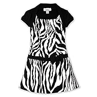 Amy Byer Little Girls' Zebra Print 2 Fer Key Fashion Dress