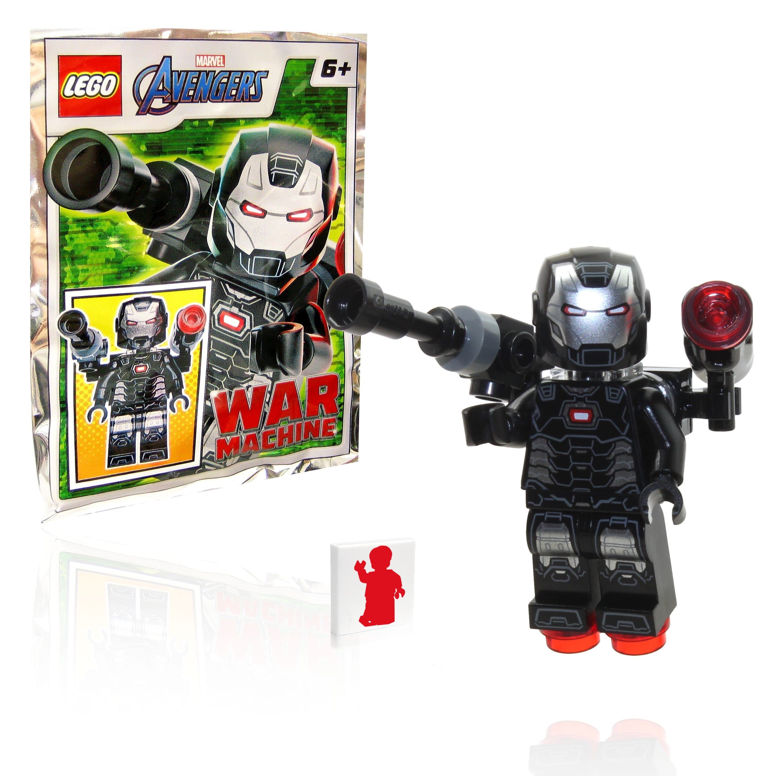 LEGO Marvel Super Heroes Avengers Infinity War Minifigure - War Machine with Blasters Foil Pack