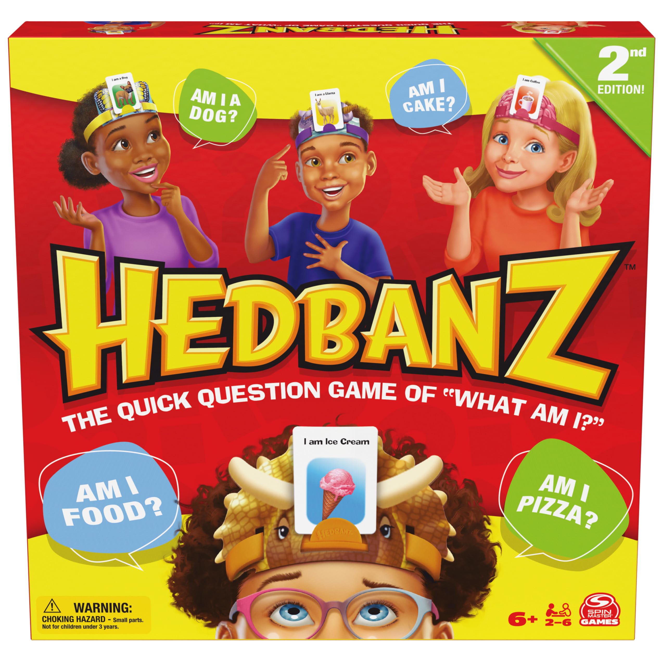 Hedbanz 2nd Edition Picture Guessing Board Game- Family Games | Games for Family Game Night| Kids Games | Card Games for Families & Kids Ages 6 and up