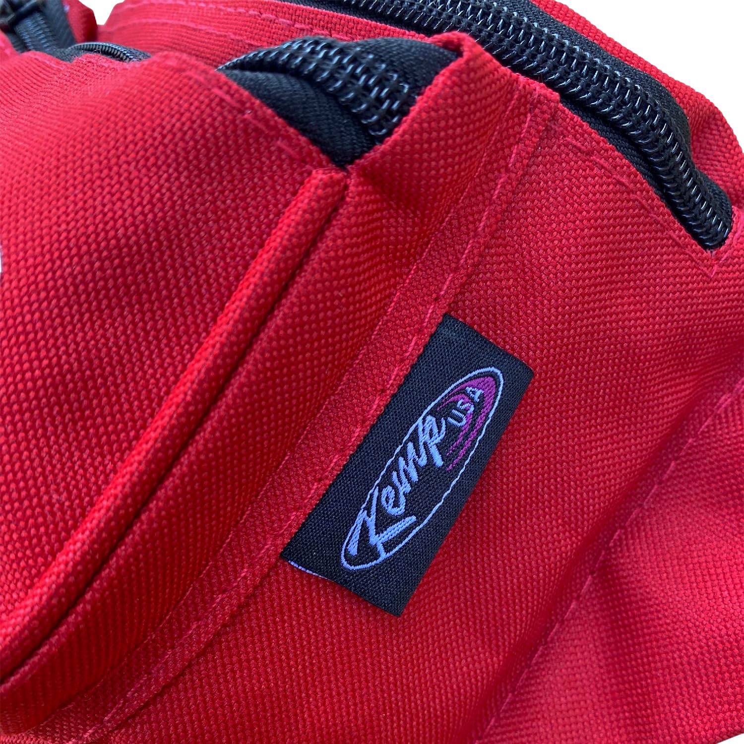 Kemp USA Lifeguard Fanny/Hip Pack with GUARD Logo, Water Resistant & Durable, Red