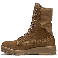 Belleville C390 8 Inch Hot-Weather Combat Boots for Men - Active-Duty Army OCP ACU Coyote Brown Leather with Abrasion-Resistant Nylon and Traction Outsole; Berry Compliant