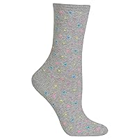 Hot Sox Women's Fun Pattern and Solid Crew Socks-1 Pair Pack-Cool & Classic Design Gifts