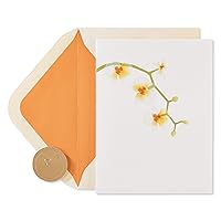 Papyrus Blank Card (Elegant Flowers)