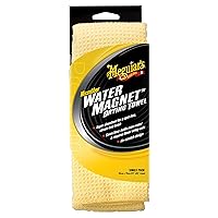 Meguiar's Water Magnet Microfiber Drying Towel - Premium Car Drying Towel That's Super Plush, Water Absorbent & Scratch-Free - 1 Pack, Yellow