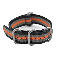 Watch Band with Colorful Nylon Material Strap and Heavy Duty Brushed Buckle