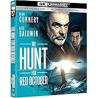 The Hunt For Red October [4K UHD + Blu_ray + Digital Copy] [Blu-ray] The Hunt For Red October [4K UHD + Blu_ray + Digital Copy] [Blu-ray] 4K Blu-ray DVD VHS Tape VHS Tape