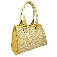 Mauzari Tooled Leather Shoulder Bag Tote for Women