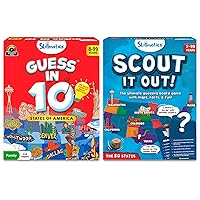 Skillmatics Guess in 10 States of America & Scout It Out The 50 States Bundle, Fun Educational Games for Kids and Adults for Kids, Teens & Adults