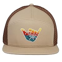 Shaka Waves Surf Trucker Hat - 7 Panel Hats for Men