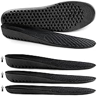 Ailaka Elastic Shock Absorbing Height Increasing Sports Shoe Insoles, Soft Breathable Honeycomb Orthotic Replacement Inserts for Men & Women