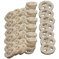 Natural Loofah Slices for Soap Making 50PCS Natural Loofah Sponges Natural Loofah Soap for Cleaning Supplies Sponge