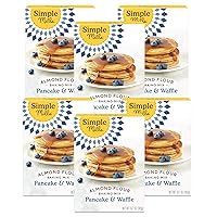 Simple Mills Almond Flour Pancake & Waffle Mix, Original - Gluten Free, Plant Based, Paleo Friendly, Breakfast 10.7 Ounce (Pack of 6)