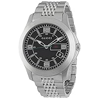 GUCCI Women's YA126201 Timeless Black Dial Watch