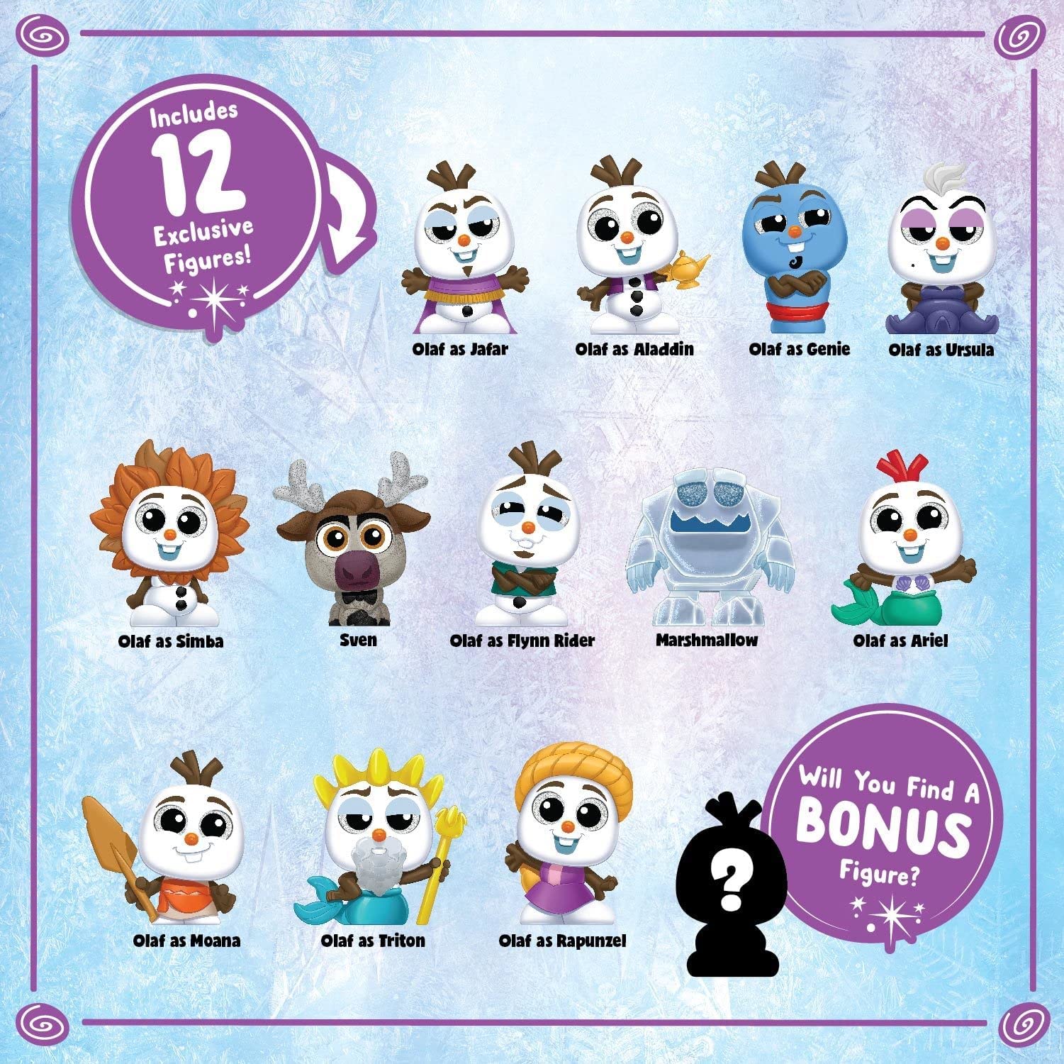 Disney Doorables Olaf Presents Collection Peek, Collectible Blind Bag Figures, Officially Licensed Kids Toys for Ages 3 Up, Gifts and Presents, Amazon Exclusive