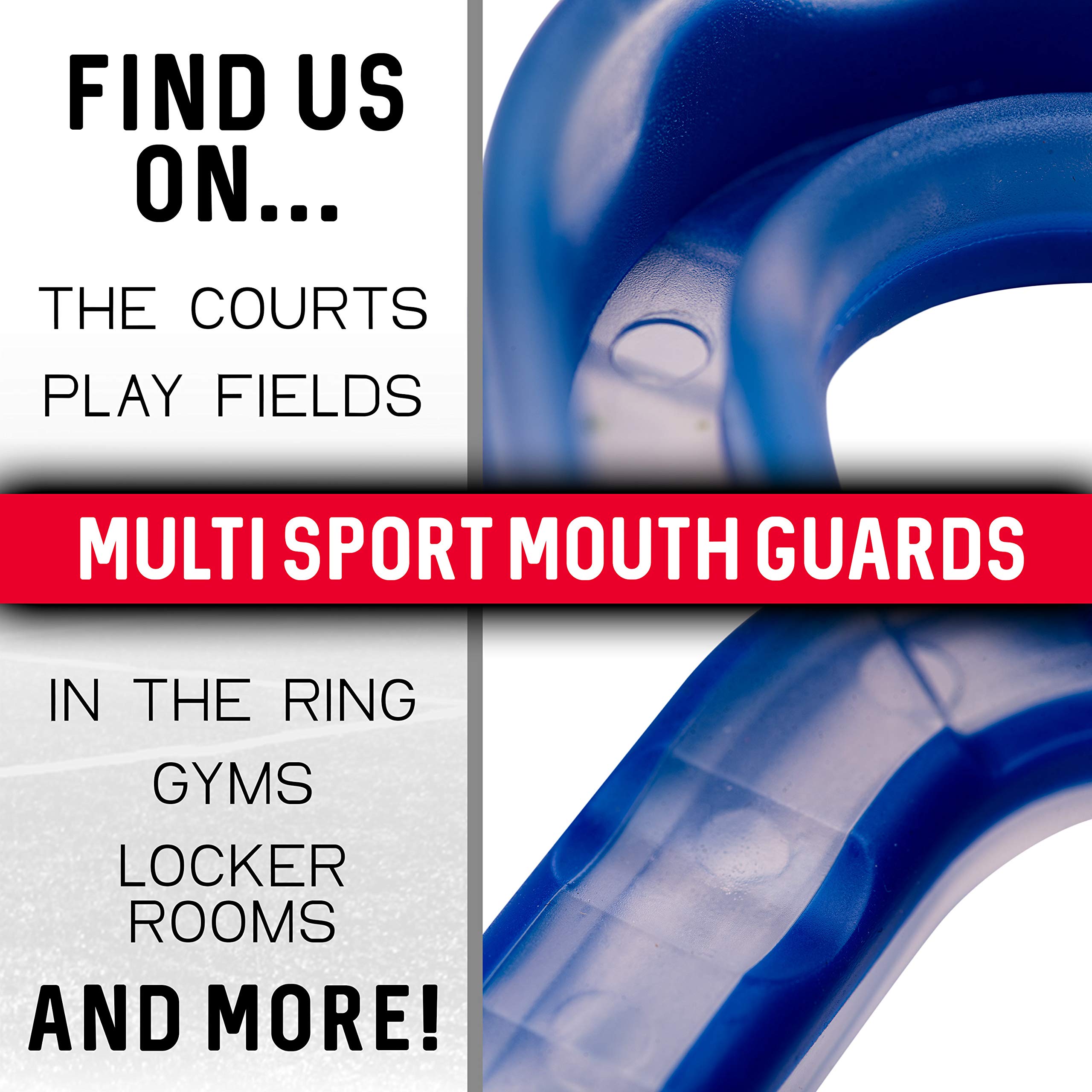 Franklin Sports Athletic Mouthguards - Sport Mouthguards for Football, Wrestling, MMA, Boxing + More - All Sport Mouthguards - Youth Ages 6 - 11 - 2 Pack