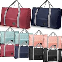 10 Pcs Duffel Bags Bulk Foldable Travel Bags Airlines Carry Bags Women Weekender Overnight Tote Bags Lightweight Luggage Personal Item Gift Bags Sports Gym Bag for Kids Girls Women Men Airport