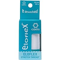 Coats Eloflex Stretch Thread, White