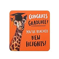 Graduation Card For Him/Her/Friend With Envelope - Funny Giraffe Design