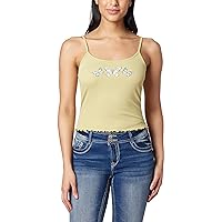 WallFlower Women's Skye Yummy Rib Cami Tank Top