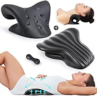 Cozyhealth Neck Stretcher Cervical Traction Device Pillow for Neck Pain Relief and Back Stretcher for Back Pain Relief