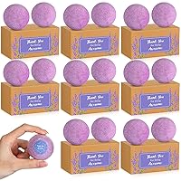 Bath Bombs Gift Set 2 oz Lavender Bath Bombs for Women Thank You Gift Relaxing Luxury Fizzy Relax Bubble Bath Bombs Individually Wrapped for Family, Women, Men, Christmas Gifts