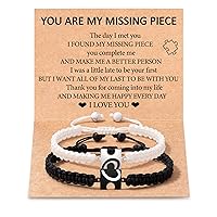 Pinky Promise Distance Matching Bracelets(Ver.2) for Best Friends Couple Family Women Mens Teen Girls