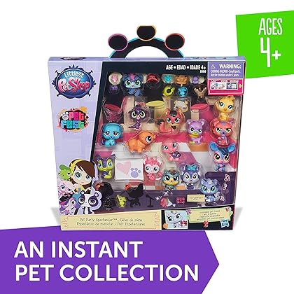 Littlest Pet Shop Party Spectacular Collector Pack Toy, Includes 15 Pets, Ages 4 and Up (Amazon Exclusive) , Black