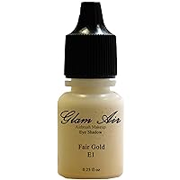Glam Air Airbrush E1 Fair Gold Eye Shadow Water-based Makeup 0.25oz