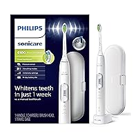 ProtectiveClean 6100 Rechargeable Electric Power Toothbrush, White, HX6877/21