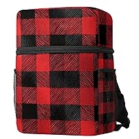 Travel Backpacks for Women,Mens Backpack,Classic Red Plaid,Backpack