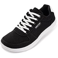 WHITIN Wide Toe Box Barefoot Sneakers for Women | Canvas Minimalist Shoes
