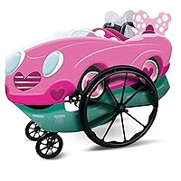 Minnie Mouse Adaptive Costume Wheelchair Cover for Kids, Official Disney Rolling Costume for Wheelchair