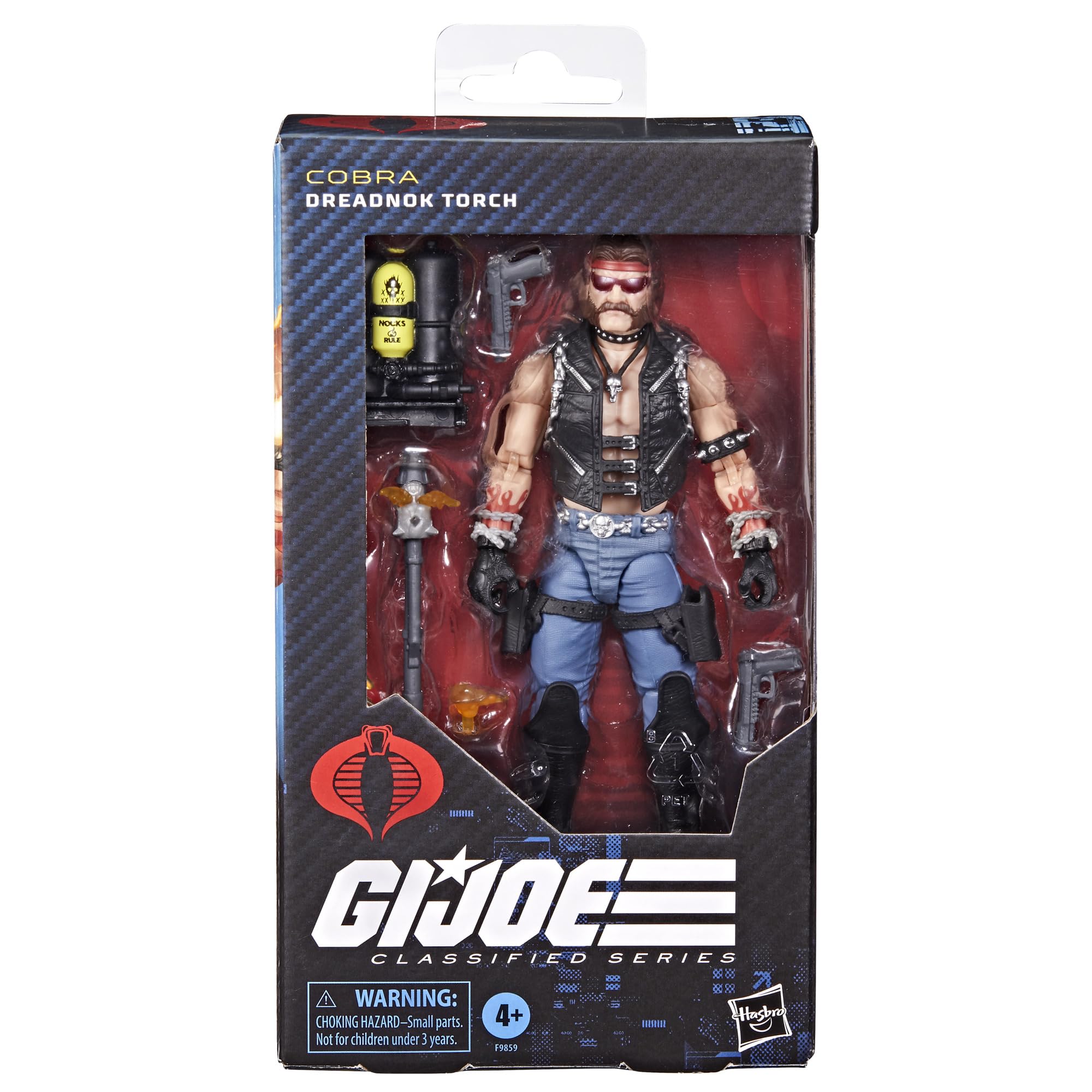 G.I. Joe Classified Series #123, Dreadnok Torch, Collectible 6-Inch Action Figure with 8 Accessories