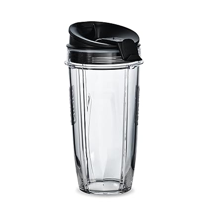 Nutri Ninja 24-Ounce BPA-Free Tritan Cup with Spout Lid for Nutri Ninja Blenders (XSK2424), 2-Pack