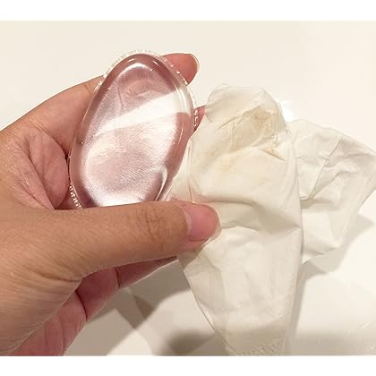 Clear Silicone Makeup Applicator Sponge Perfect for BB CC Cream Foundation Concealer Blending Air Cushion Cosmetics Blender (3 Clear Silisponges)