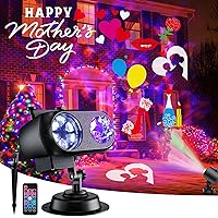 Mothers Day Projector Lights 2024 Upgrade, Mother's Day Gifts Party Decoration, 8 Themes Holiday Projector Light Show Outdoor