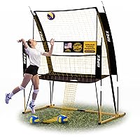 Volleyball Training Net System - Sturdy, Adjustable, and Portable | Improve Accuracy, Technique, and Skills | Ideal for Indoor/Outdoor Use | Easy Assembly & Storage |
