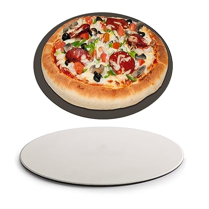 GOVOG Pizza Stone for Oven Grill BBQ Baking Stone (150.4 inch, Glazed)