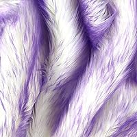 Faux Fur Fabric Pieces | US Based Seller | Shaggy Squares | Craft, Sewing, Costumes (Candy Lavender, 8x8 inches)