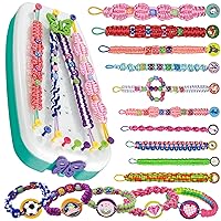 Friendship Bracelet Making Kit Toys for Girls, Ages 7-12 Girls Gifts Ideas, Arts and Crafts String Maker, Bracelet DIY, Kids Jewelry Kit, Best Gifts Ideas for Kids Age 7 8 9 10 11 12 Year Old