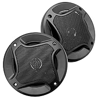 Lanzar Upgraded Standard 5.25'' 3 Way Triaxial Speakers - Full Range 240 Watts and 4 Ohms Impedance Injection Cone 80 - 20 KHz Frequency Response and 10 Oz Magnet Structure - MX52