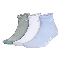 adidas Men's Cushioned Quarter Socks (3-pair)