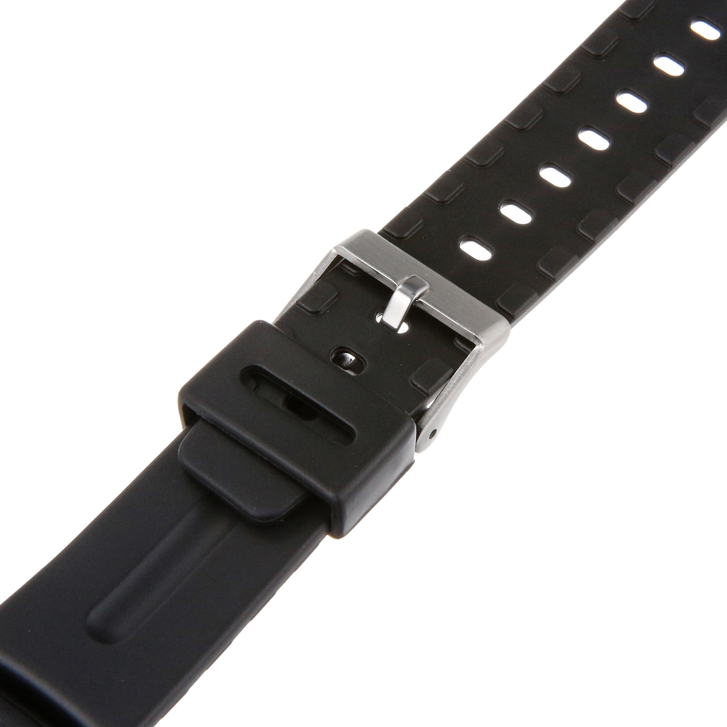 Timex Men's Q7B723 Resin Performance Sport 19mm Black Replacement Watchband