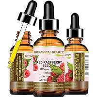 Red Raspberry Seed Oil. 100% Pure Natural Undiluted Refined Cold Pressed Carrier Oil. 1 Fl.oz.- 30 ml. for Face, Skin, Hair, Lips and Nails