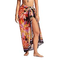 Seafolly Women's Oversize Printed Multi Wear Sarong Pareo Cover Up