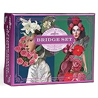 eeBoo: Piece and Love Sarah's from The Garden Bridge Playing Card Set (2 Decks), 54 Playing Cards in Each Deck, Old School Fun, for Ages 14 and up