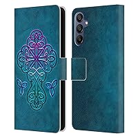 Head Case Designs Officially Licensed Brigid Ashwood Celtic Crosses Leather Book Wallet Case Cover Compatible with Samsung Galaxy A15
