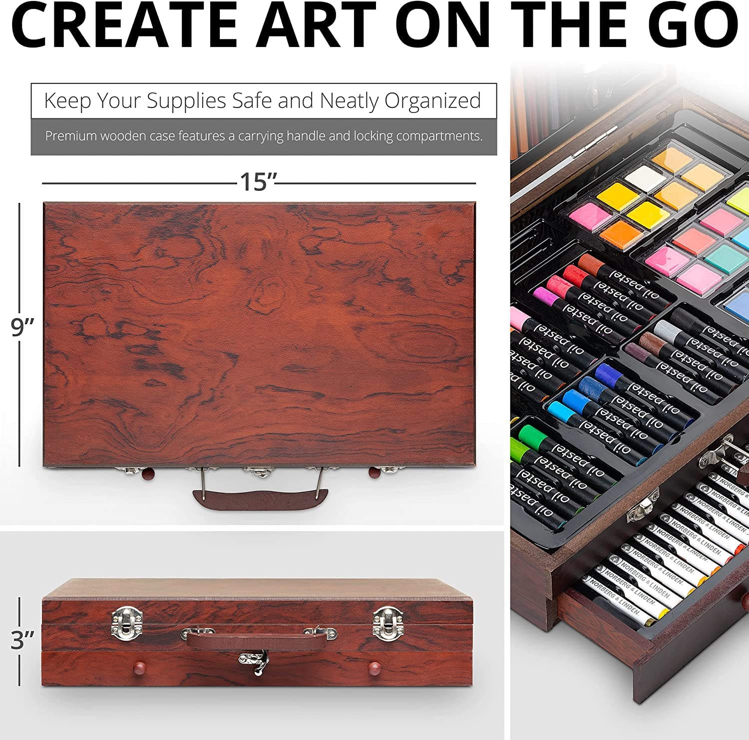 Artist's Pencils | Colouring Pencils | Derwent UK | Sketching Pencils 48  Wooden Box | Derwent UK